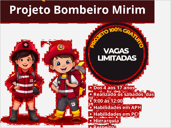 Prefeitura de Quiterianópolis abre inscrições para o Projeto Bombeiro Mirim